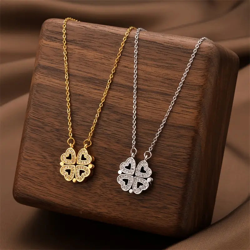 Collar Trébol de Corazones